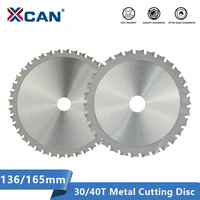 xcan metal cutting disc 136 165mm carbide tipped saw blade for iron steel 30 40t circular metal cutting blade