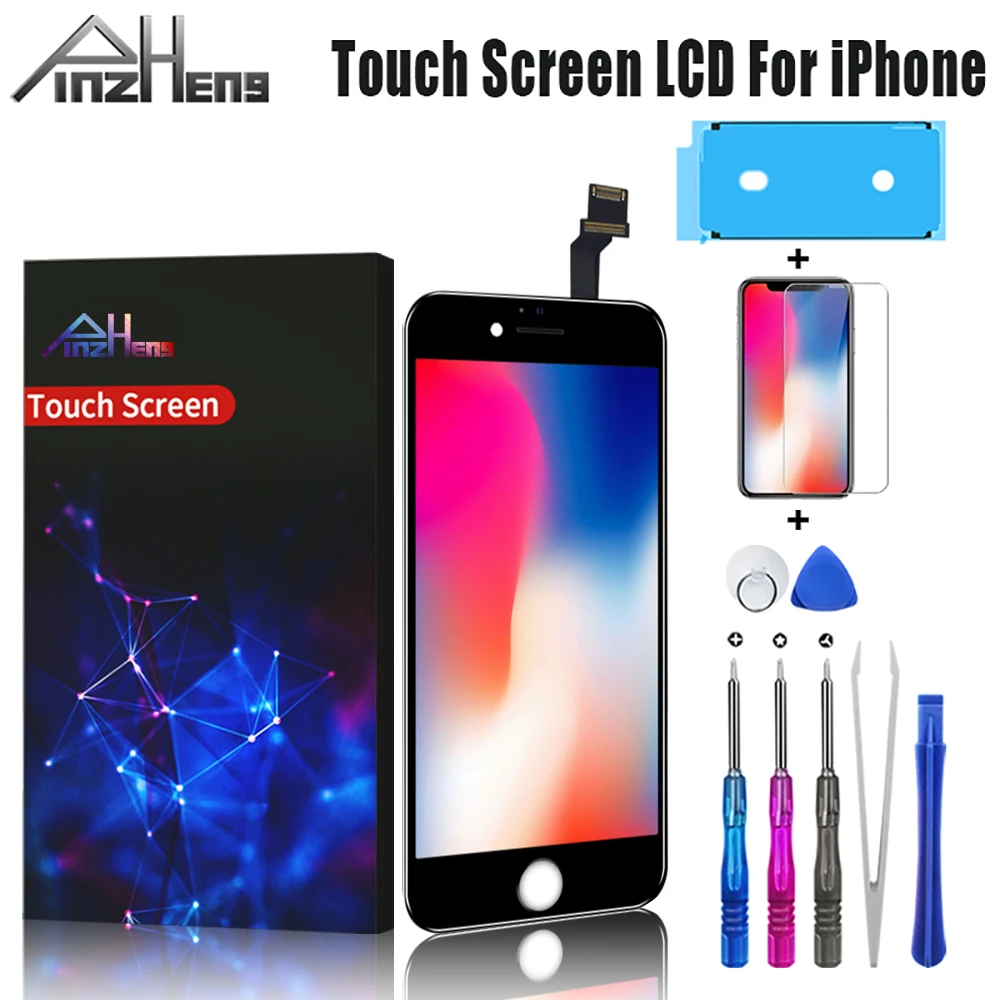 PINZHENG AAAA качественный сенсорный ЖК экран для iPhone 7 6 6s 8 Plus дисплей 5 5s 4s SE X