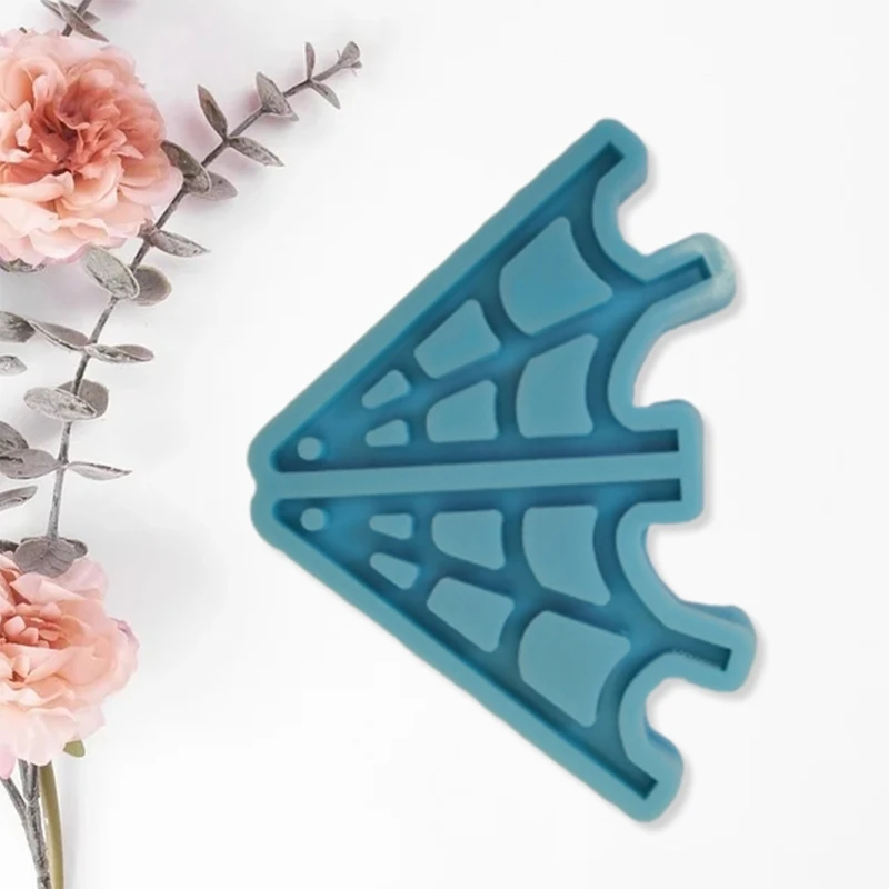 

Crystal Epoxy Resin Mold Spiderweb Shape Earrings Dangler Casting Silicone Mould DIY Crafts Jewelry Pendant Making Tools