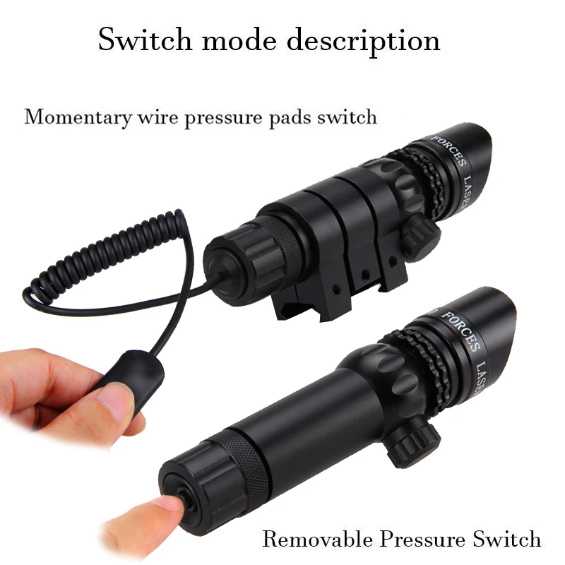 Красный/зеленый лазерный точечный оптический прицел винтовка тактический