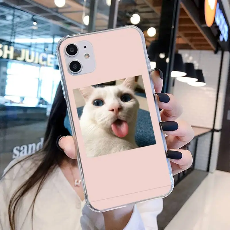 

HTXian Cute animal cat dog art Phone Case For iPhone SE2 11 11Pro XS MAX XR 7 8 6 Plus 5 5S SE 12 mini 12Pro Max