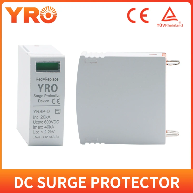 

DC SPD Replace Module for 600V 800V 1000V 20~40KA Surge Protective Device Arrester Surge Protector Replace Core YRSP-D2