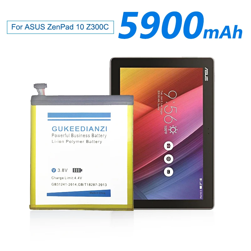 Сменный аккумулятор GUKEEDIANZI C11P1502 5100 мАч для планшета ASUS ZenPad 10 Z300C Z300CL Z300CG литий