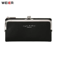 2021 sweet design long wallets for women pu leather coin purses ladies card holder standard female comfortable contracted purses