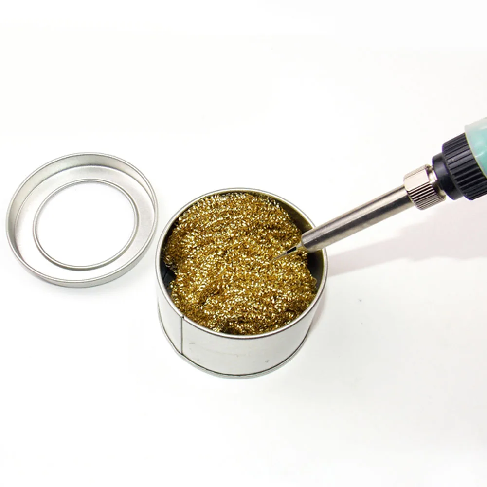 

Base Set Tool Ball Steel Wire Soldering Cleaning Welding Stand Iron Tip Cleaner