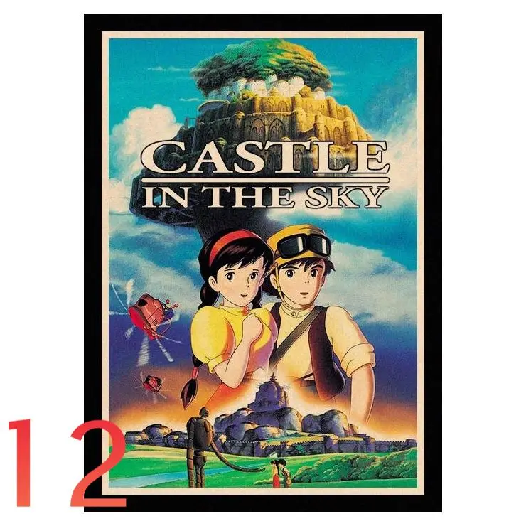 Идеальный JL Laputa Castle in the Sky Хаяо миядзяки; домашний декор крафт Бумага высокое качество постер на стену стикеры TKZC01