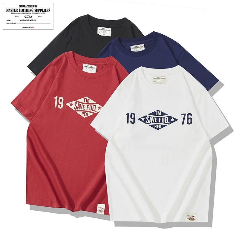 

Okonkwo Locomotive Printed T-shirt 200g Outdoor Yoga Fitness Trekking Camping Fishing Men's Couple Round Neck Short Sleeve Tops