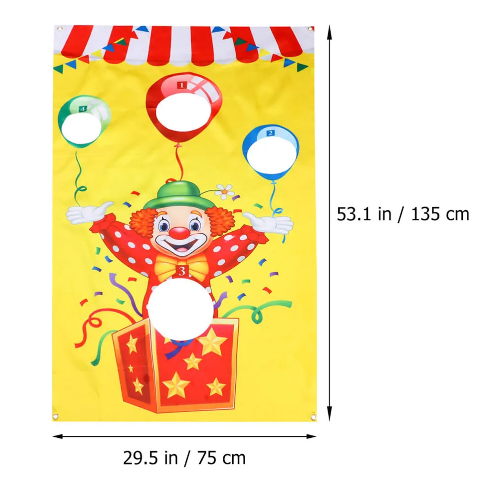 

1 Set Creative Toss Banner Sandbag Shooting Game Flag Parent-interactive Game