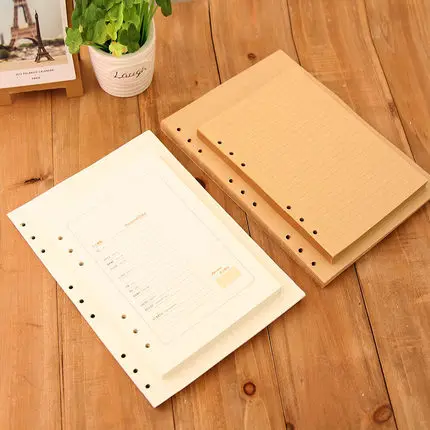 

Loose Leaf Ring Binder Notebook A4 B5 Spiral Notebook Refill A5 Paper Dot Grid Blank Notebook Paper