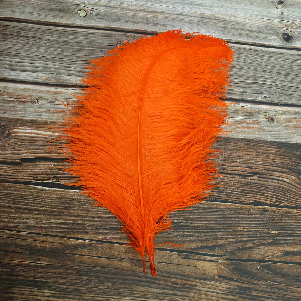 Свадебные вечерние украшения для дома с твердым пером страуса 65-70 см крашеные