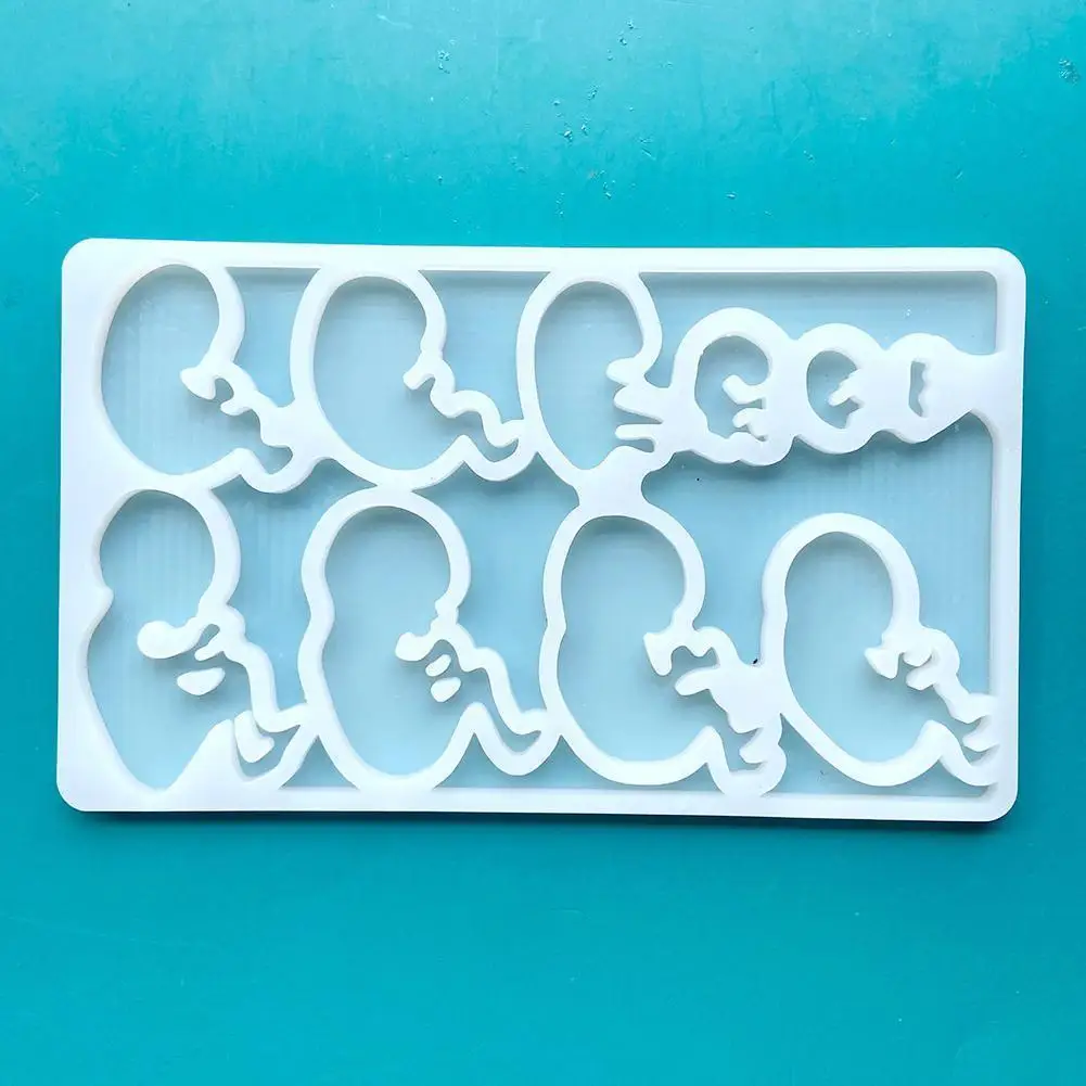 

Fetus Development In October Growth Epoxy Resin Mold Crafts Mould Silicone DIY Mold Eco-friendly Non-toxic U5G7