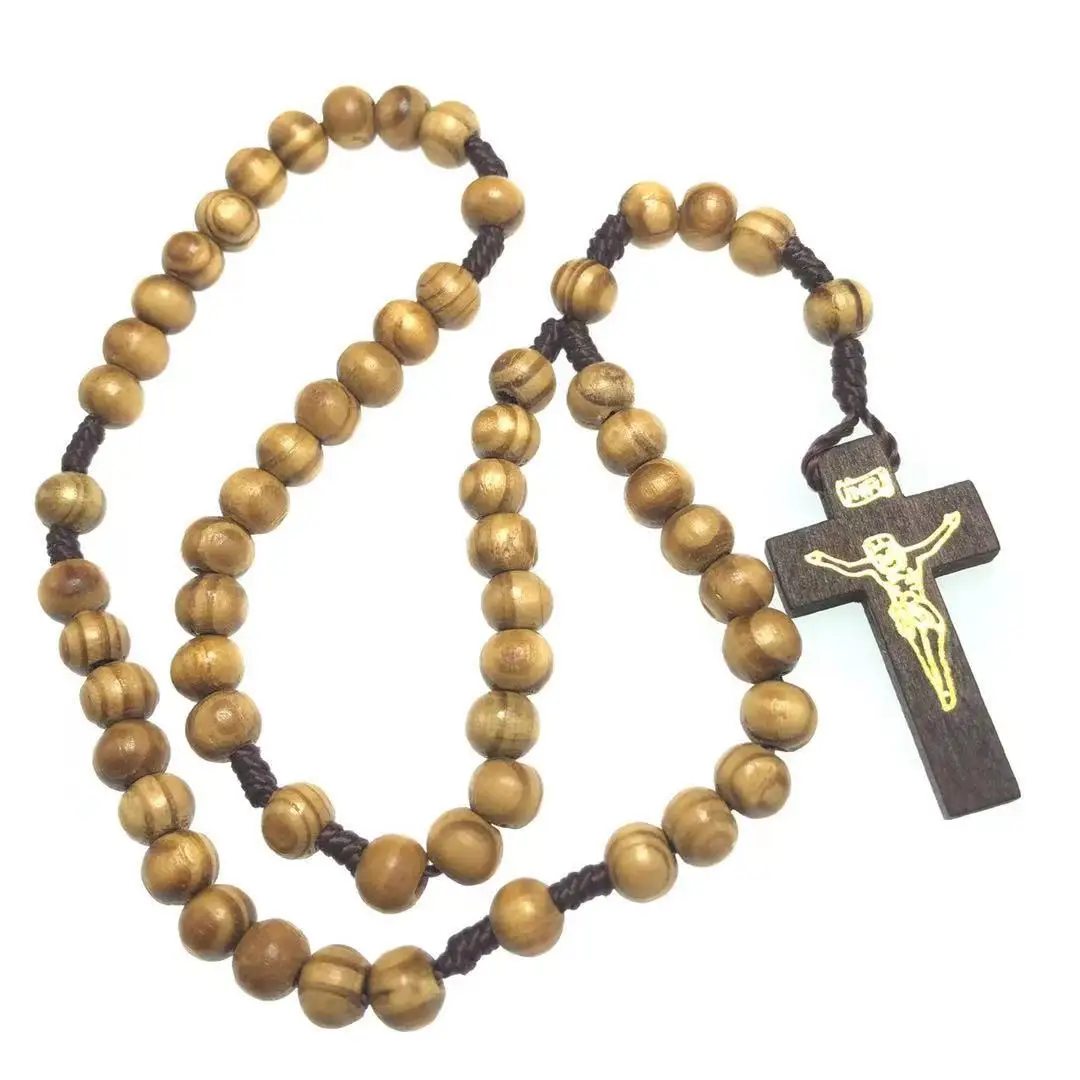 Ожерелье из натурального дерева 8 мм Из Искусственного Дерева | Украшения и