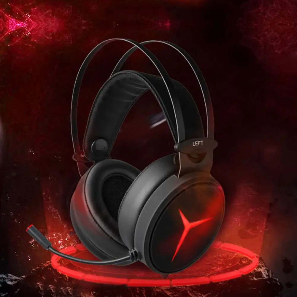 

Lenovo Y360 Wired Headset Professional 7.1 Surround Sound 50mm Driver USB Over Ear Gaming Headphone with Microphone