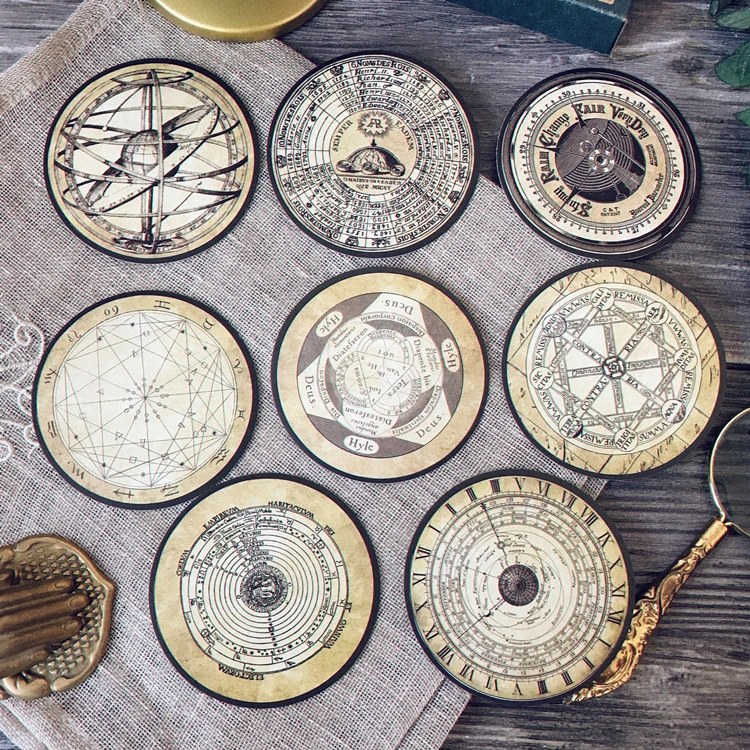 8 шт. упак. винтажная наклейка в виде компаса созвездия морского флота DIY альбом