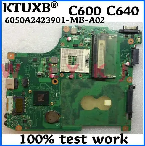 Материнская плата KTUXB 6050A2423901-MB-A02 V000238070 для ноутбука Toshiba C600 C640 PGA989 HM65 DDR3 100%