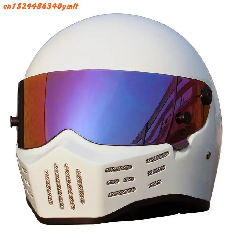 DIY CRG ATV-8 Персонализированная наклейка "Simpson" мотогонок полный шлем F1 Capacete De Moto Riding Cascos Motorrad - Цвет: White 2