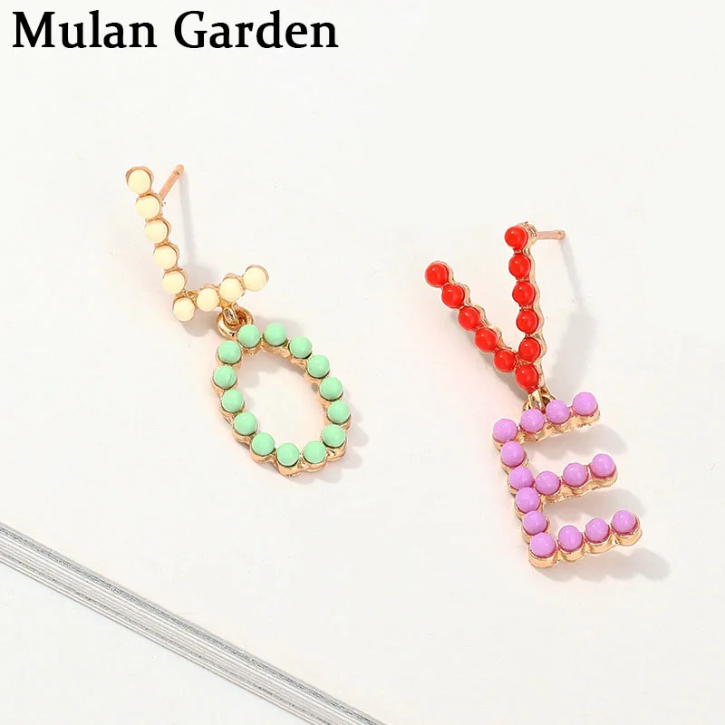 Новые красочные трендовые полимерные серьги M & G модные ювелирные изделия