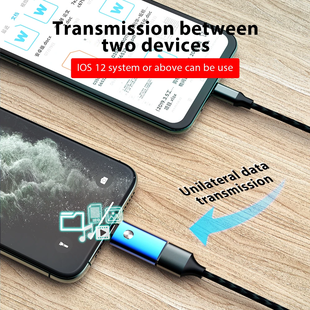 ! ACCEZZ OTG адаптер для освещения к USB iPhone 7 8 Plus X 11 Pro Max конвертер iOS 13 подключение