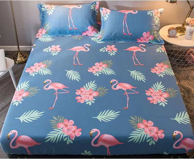 1 шт. 100% хлопковый матрац чехол с покрывалом на резинке лист мягкое покрывало для