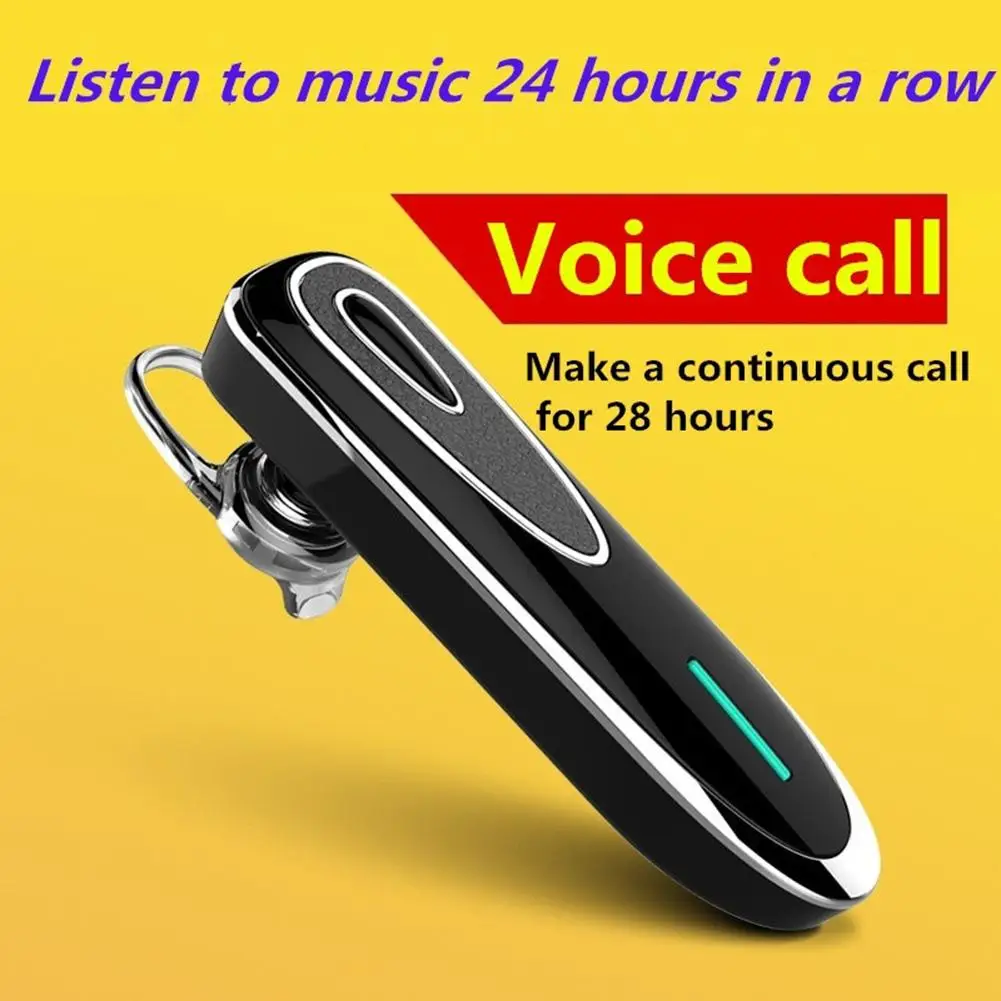 

K1 Voice Control Earhook Wireless Bluetooth Stereo Earphone Handsfree Headphone
