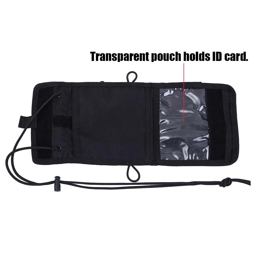 Тактический ID держатель для карт кошелек патч-значок с шейным ремешком сумки