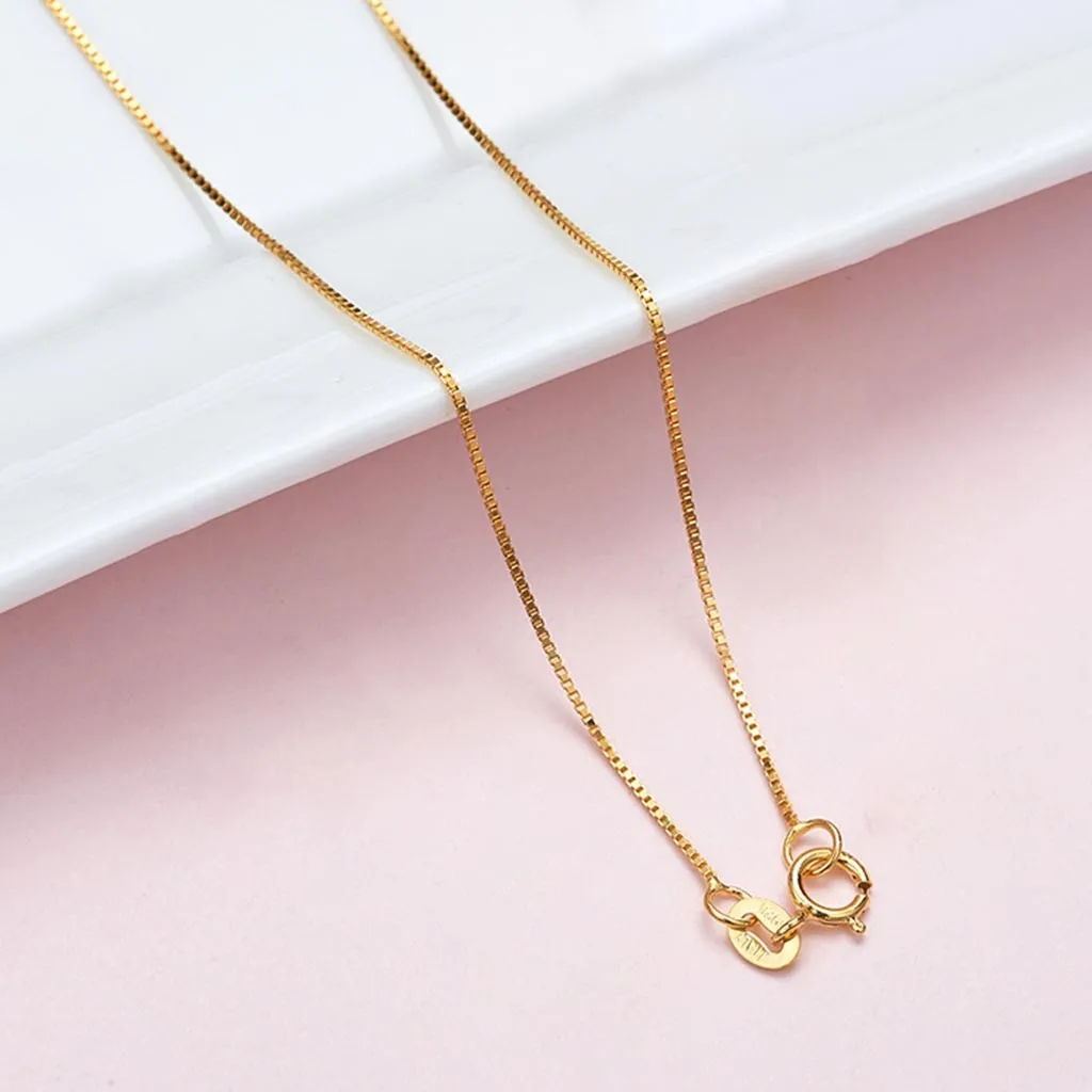 Ожерелье чокер из стерлингового серебра с покрытием 24 каратным золотом очень