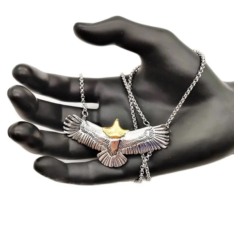Ожерелье с подвеской в виде летающего орла из нержавеющей стали 316L|necklace jewelry|fashion