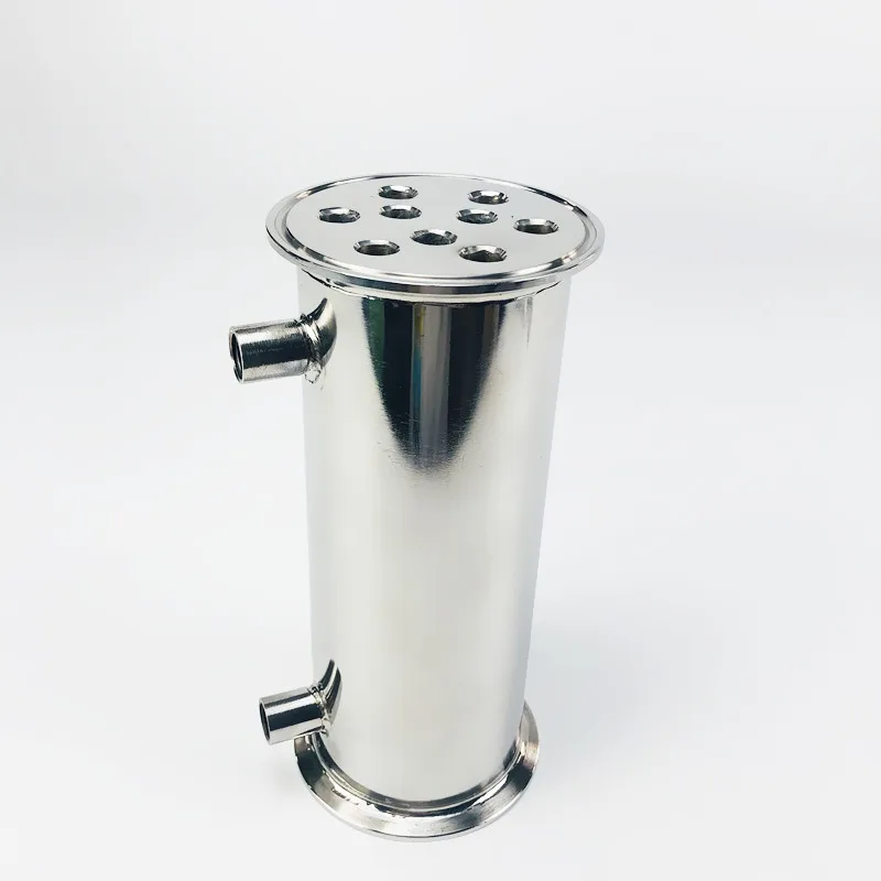 3&quot 76mm(OD91mm) Dephlegmator Reflux Distiller Condenser. Length 200mm With 1/4&quot Female Tread Sanitary Steel 304 - купить по