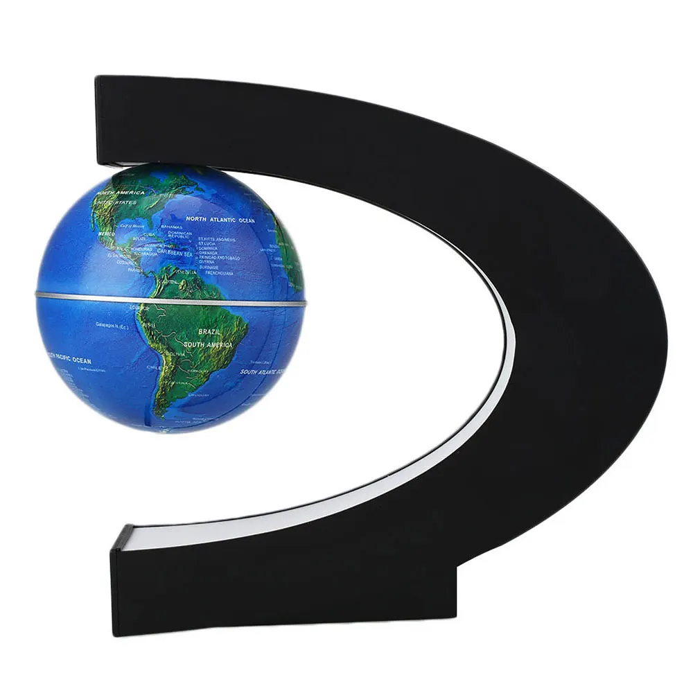 Карта мира магнитной левитации 3 5 дюймов Глобус светильник светодиодный для