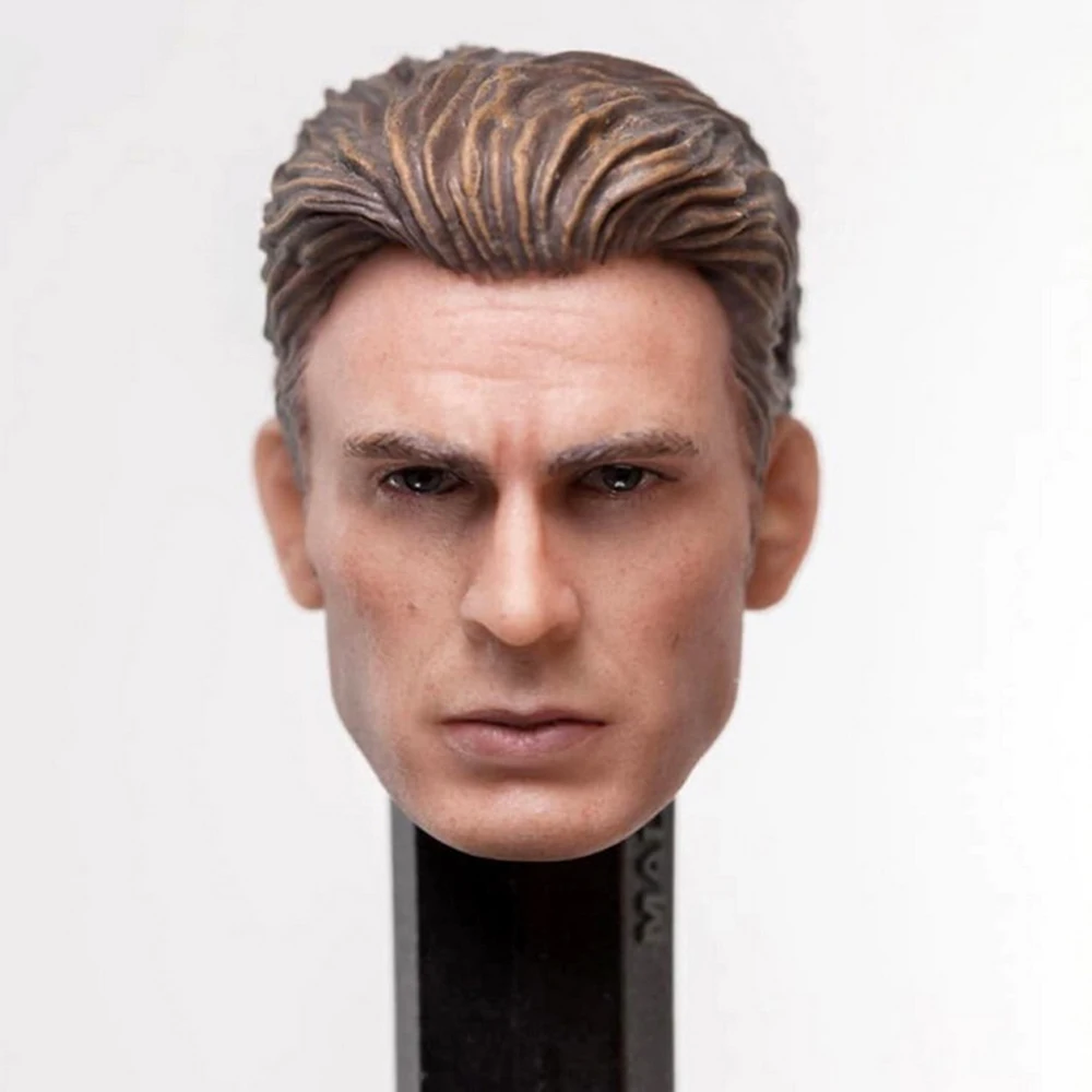 1/12 Капитан Америка Steve Rogers голова скульптура подходит для SHF 6 ''экшн-игрушки; Железный человек Tony Stark фигурка модель аксессуар