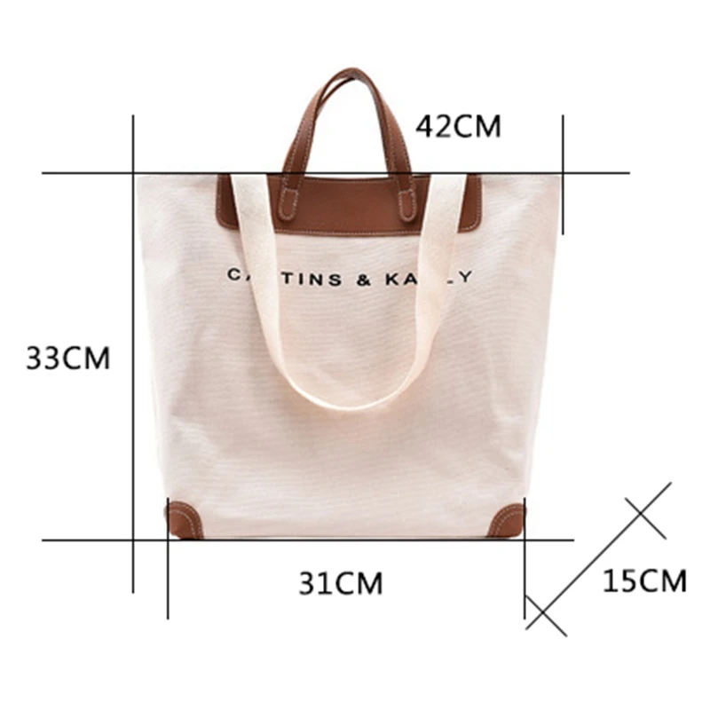 

Large Capacity Women Canvas Bag Fashion Handbag Big Tote Thick Cloth Shoulder Bags Quality Travelling Crossbody Bags for Ladies