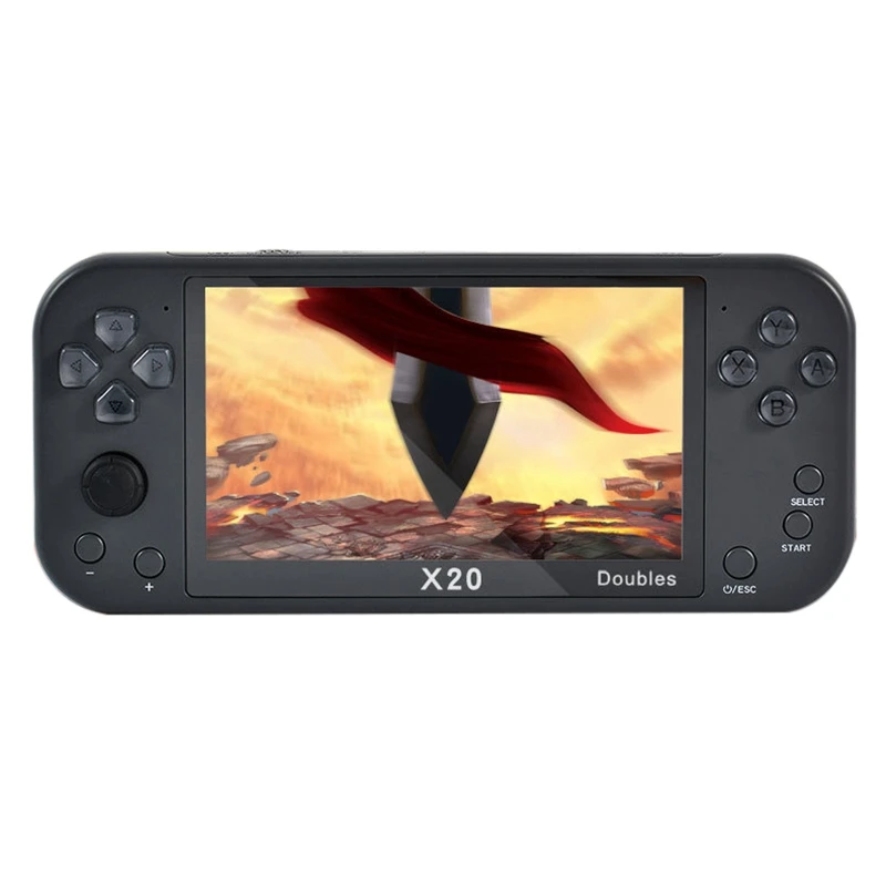 

Игровая консоль HOT-X20 5,1 дюйма, ретро-консоль для видеоигр для детей, поддерживает 2 игрока и телевизор, 2500 мАч, 8 Гб