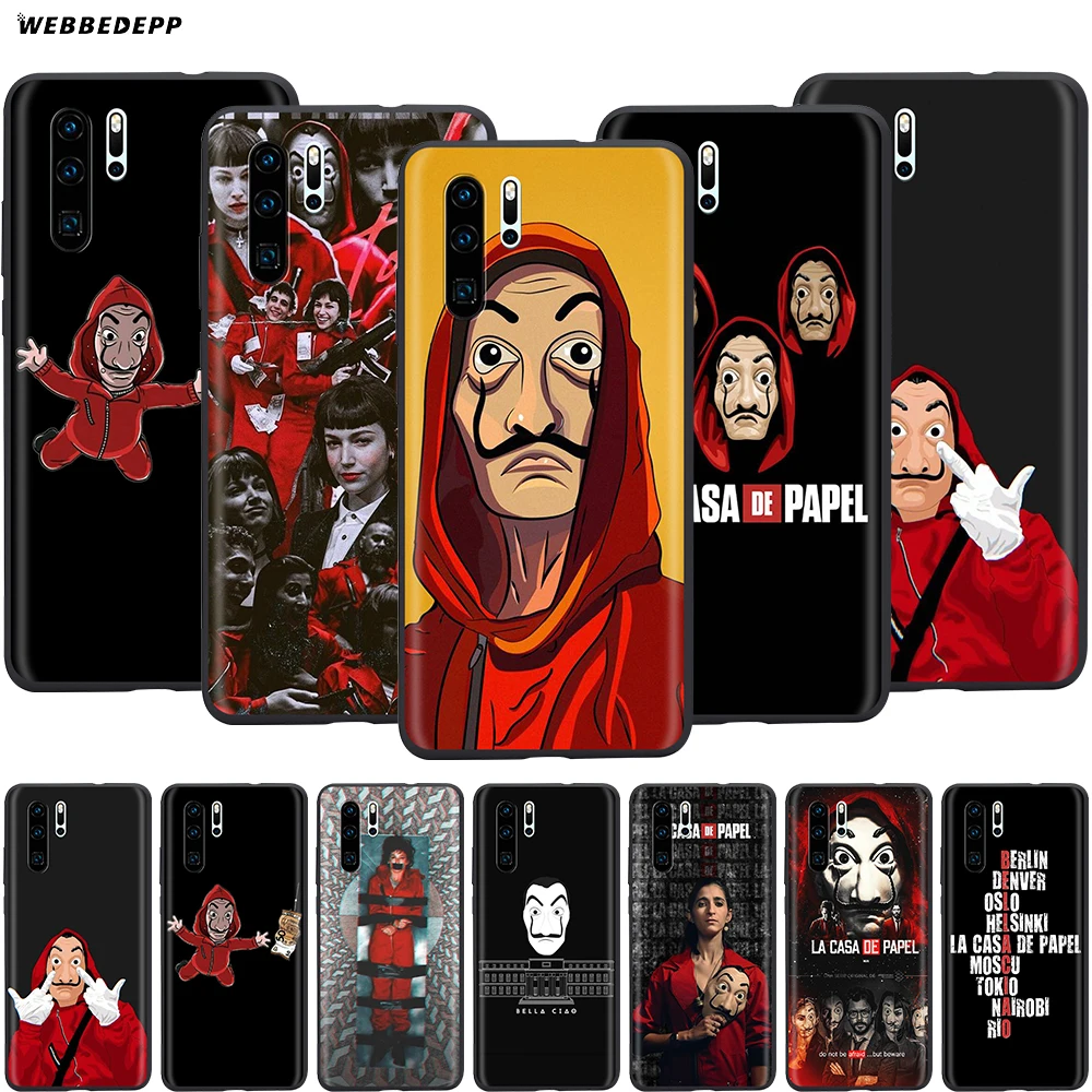 Чехол Webbedepp с надписью La Casa De Papel для Huawei Mate 10 20 30 Nova 2i 2 3 3i 4 5i Y5 Y6 Y7 Y9 Pro Lite Prime|Бамперы|