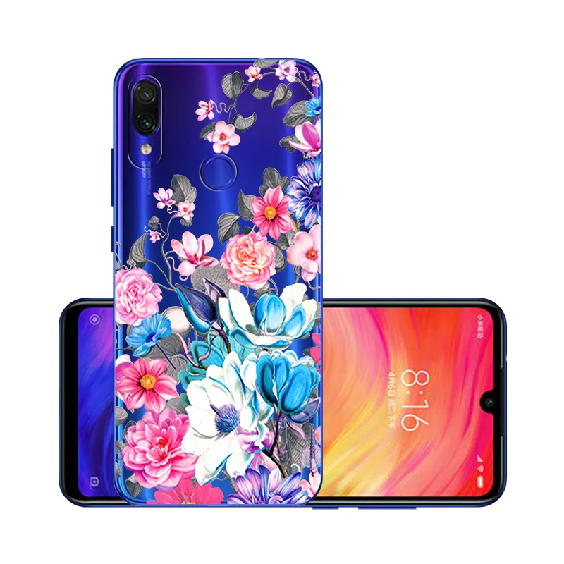 Для Xiaomi Redmi Note 7 5 Pro силиконовый прозрачный Футляр окрашенный для Xio mi Red mi 7 7A 6 6A mi A2 Lite 9T K20 чехлы чехол на ксиоми редми нот 7