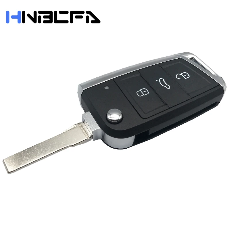 

Чехол с 3 кнопками для автомобильного ключа, чехол для Skoda Octavia, для VW Volkswagen Passat Golf 7 MK7 Beetle Bora сиденье для Polo, чехол для ключа с дистанционным уп...