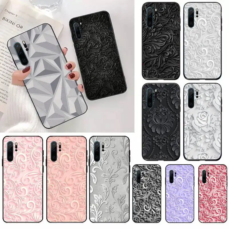 

Beautiful Print art pattern Phone Case For Huawei honor Mate P 10 20 30 40 i 9 8 pro x Lite smart 2019 nova 5t