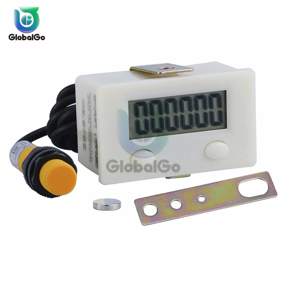 Магнитный индукционный жк-дисплей счетчик цифрового дисплея 0-999999 промышленный