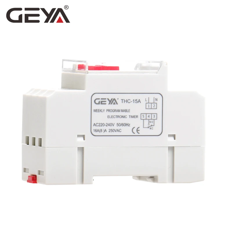 GEYA THC-15A din-рейку цифровой переключатель времени Еженедельный программируемые таймеры 16A 12 В 24 в 110 В 220 в 240 В