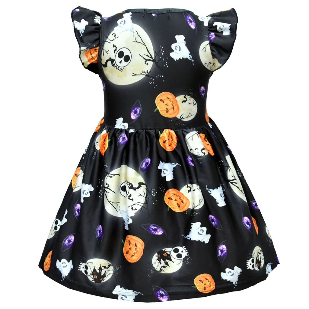 Платье принцессы с рюшами и тыквой для маленьких девочек вечернее платье на