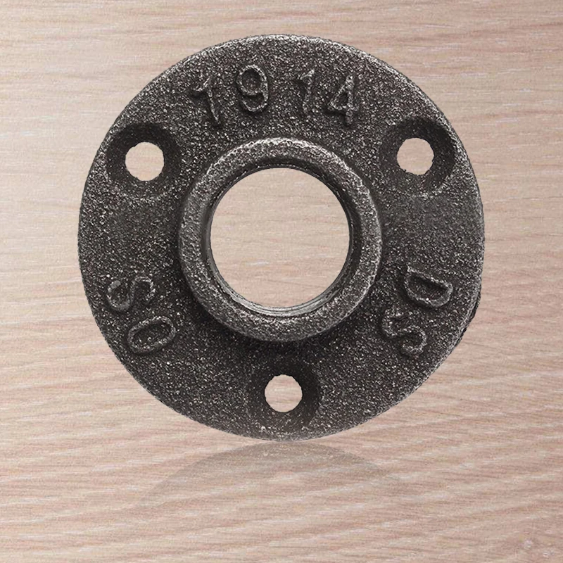 3/4 дюйма черная чугунная труба фитинги напольный фланец BSP резьбовое отверстие |