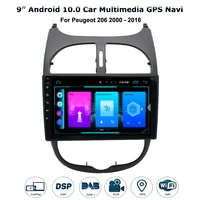vankeseong carplay android 10 car multimedia player for peugeot 206 2000 2016 dab autoradio radio car stereo gps sat nav