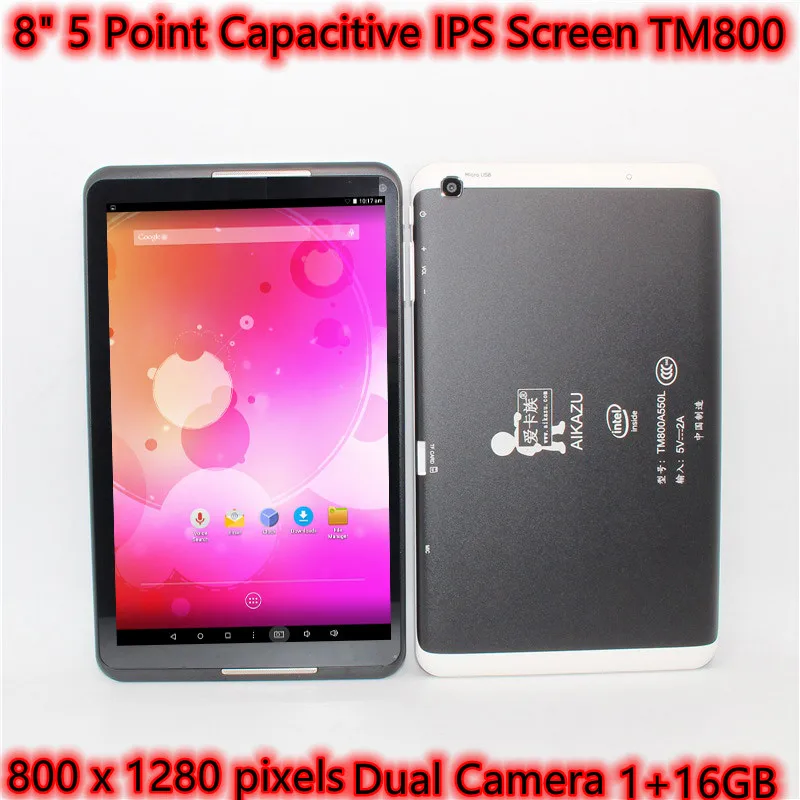 Планшетный ПК Glavey 8 дюймов TM800 Android 5 0 Z3735G четырехъядерный IPS экран 1 Гб + 16 ГБ Bluetooth Wi