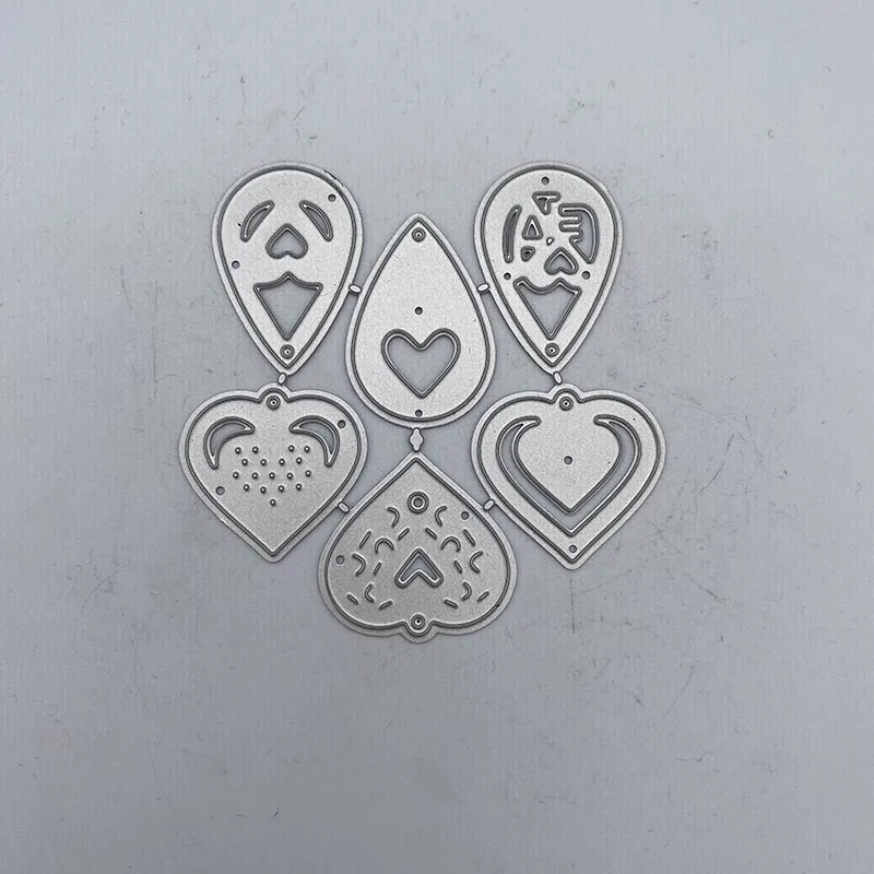 

METAL CUTTING DIES Water Drop Heart Symbol Stencil Scrapbooking Photo Album Card Paper Embossing Craft DIY