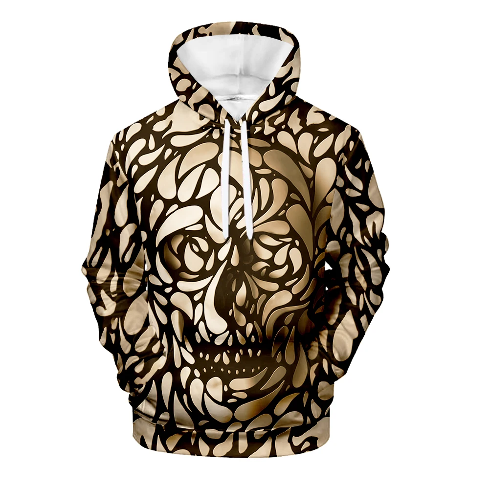 

2021 NEW Skull Series Printed Male Cosplay Hooded Jacket