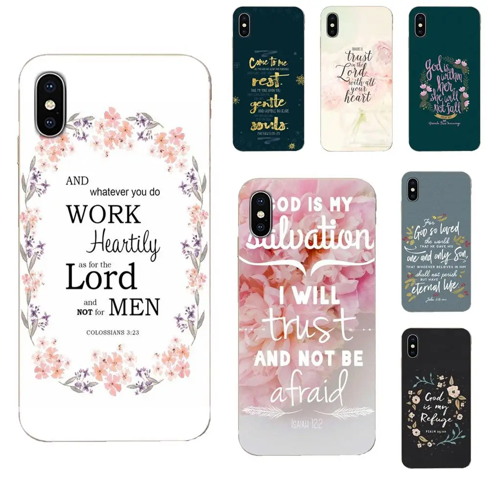 Окрашенный чехол для телефона Huawei Mate 9 10 20 P P8 P9 P10 P20 P30 P40 Lite Pro Smart 2017 Bible Verse|Бамперы| |