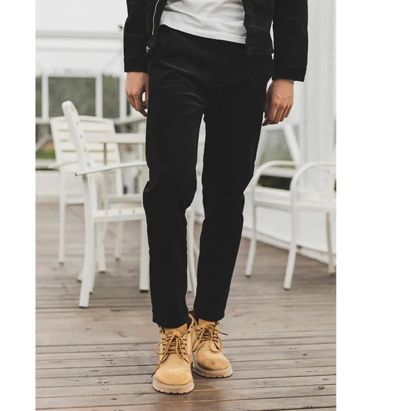 

Men's pants 2021 autumn new slim solid color straight wick pants slacks casual fashion individuality youth men's wear 28-38