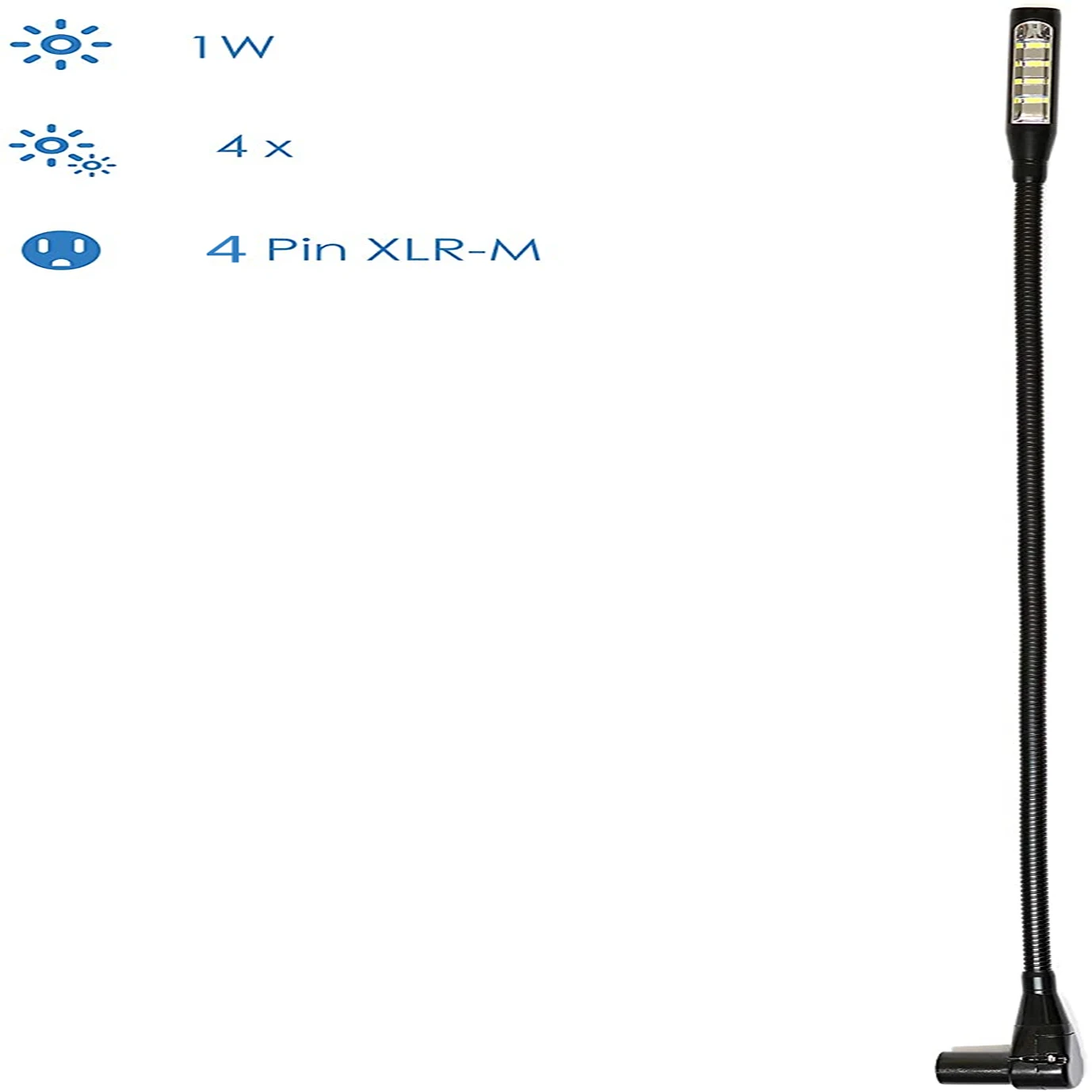 Lâmpada de Ângulo Midas Gooseneck Lâmpada Xlr Direito Misturador dj 4 Pinos M32 4pin