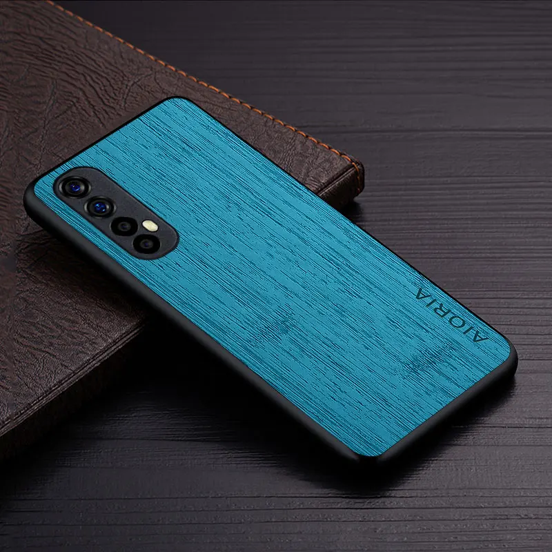case for oppo realme 7 pro 5g 4g funda bamboo wood pattern leather phone cover luxury coque for oppo realme 7 pro case capa free global shipping