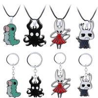 hollow knight metal keychain spike shape cosplay costumes pendant necklace interesting keyring small birthday anniversaries gift