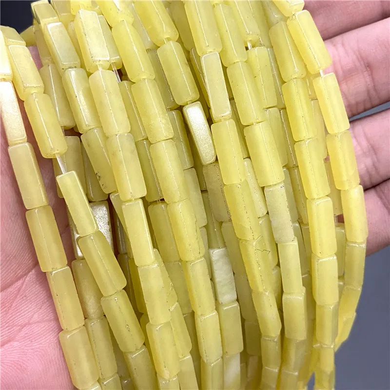 

4*13mm Natural Stone Square Tube Imperial Jasper Turquoises Beads DIY Charm Beads for Jewelry Making Bracelet Necklace 15.5"